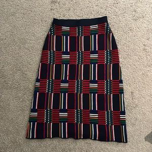 Tory Sport plaid tech knit skirt